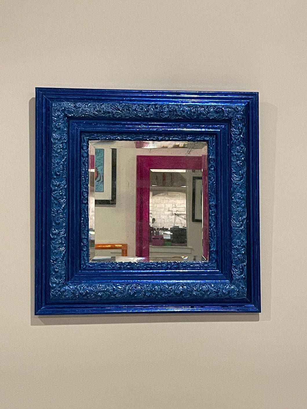 Electric Blue Metallic Mirror