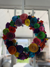 Load image into Gallery viewer, Paper Flower Wreath
