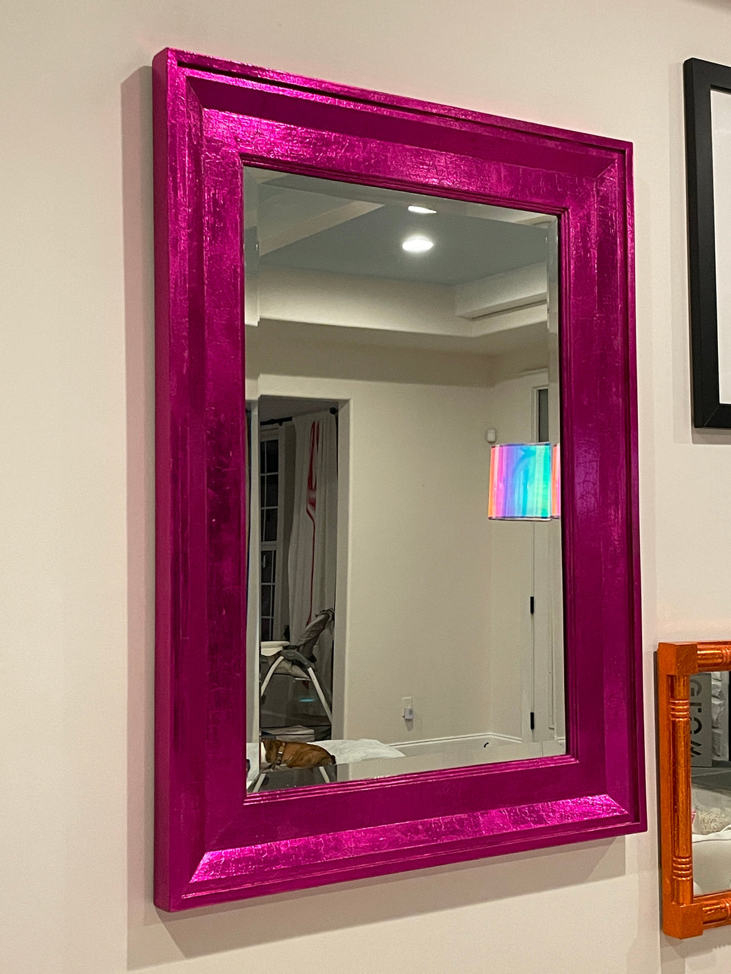 Raspberry Metallic Mirror